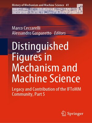 cover image of Distinguished Figures in Mechanism and Machine Science, Part 5